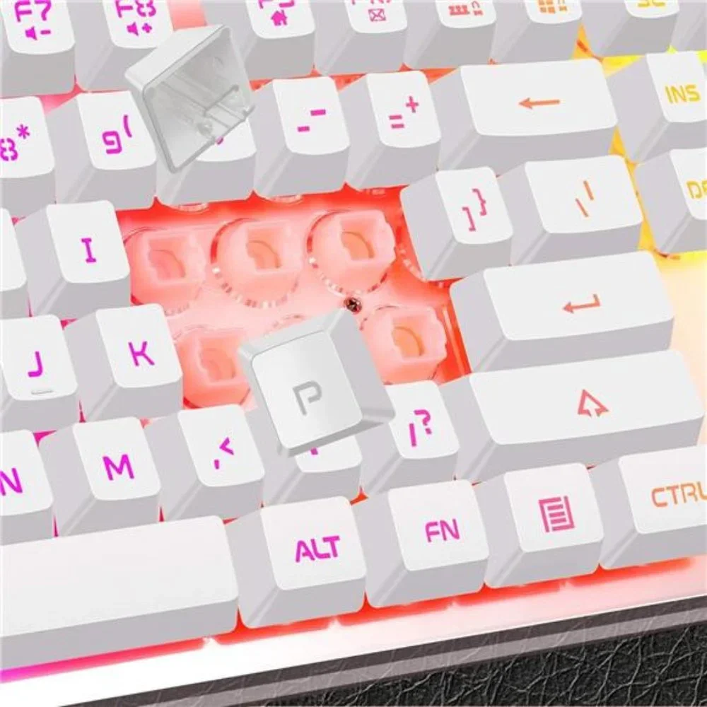 Gaming Keyboard and Mouse Combo,K1 RGB LED Backlit Keyboard with 104Key Computer